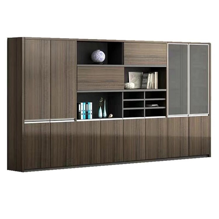 社長室用キャビネット 書類整理棚 オフィスキャビネット キャビネット 社長室 分類収納 インテリア性 シンプル ブラウン カスタマイズ可能 SC-A5