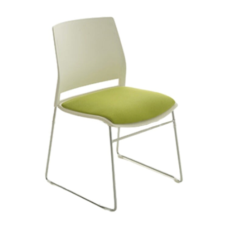 Office chair, stackable, space-saving, cotton-linen fabric, steel frame, non-slip rubber, OC-A42