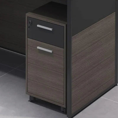 デスク オフィスデスク ワークデスク 高級感 トップパネル付き 配線孔付き ロック付き OD-A18