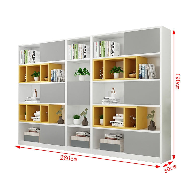 オフィス収納 収納キャビネット ファイリングキャビネット 書類整理棚 HDF エコ素材 分類収納 シンプルモダン バイカラーデザイン グレー カスタマイズ可能 SC-A20