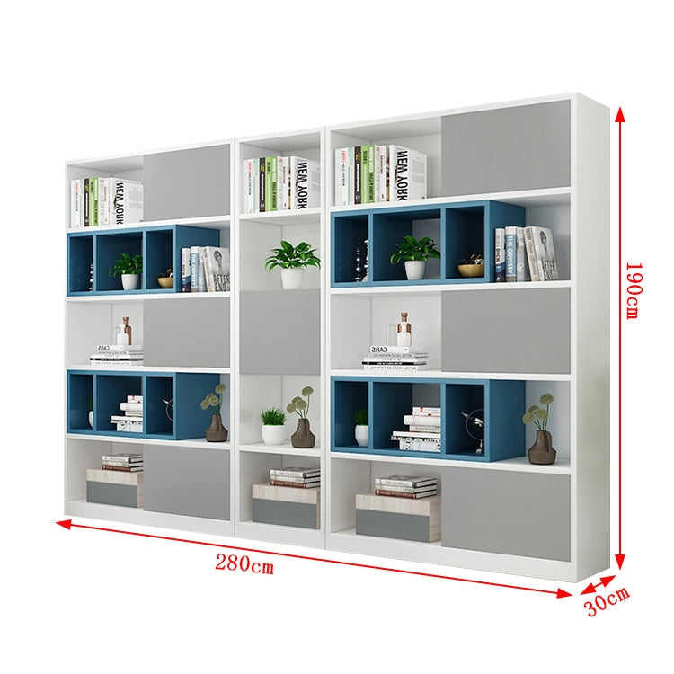オフィス収納 収納キャビネット ファイリングキャビネット 書類整理棚 HDF エコ素材 分類収納 シンプルモダン バイカラーデザイン グレー カスタマイズ可能 SC-A20