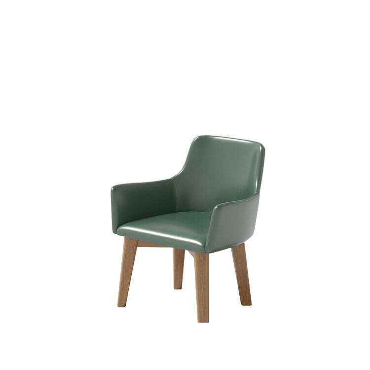 カフェ応接セット 丸テーブル ラウンジチェア PVCレザー生地 高密度ウレタンフォーム お手入れ簡単 シンプルモダン 店舗用什器 店舗用家具 グリーン カスタマイズ可能 CT-A27