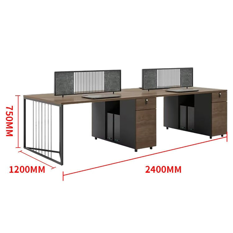 オフィスデスク オフィス家具 事務用デスク 事務机 作業机 ワークデスク トップパネル付き ダイヤル錠付き 学習机 大容量収納 モダン OD-A11