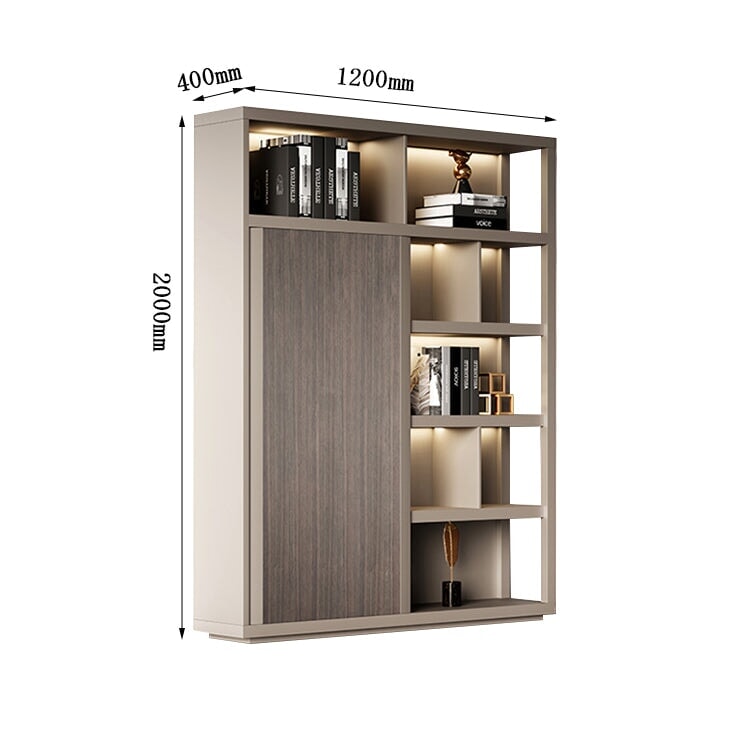 役員用キャビネット オフィス収納 ファイリングキャビネット オフィスキャビネット 書類整理棚 メラミン化粧板 無臭無害 高級感 分類収納 グレー カスタマイズ可能 SC-A6