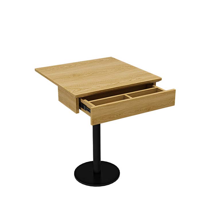 休憩室テーブルセット コーヒーテーブル 休憩室 2人掛け ナッパレザー張地 木目調 引出し付き シンプル ナチュラル CT-A21