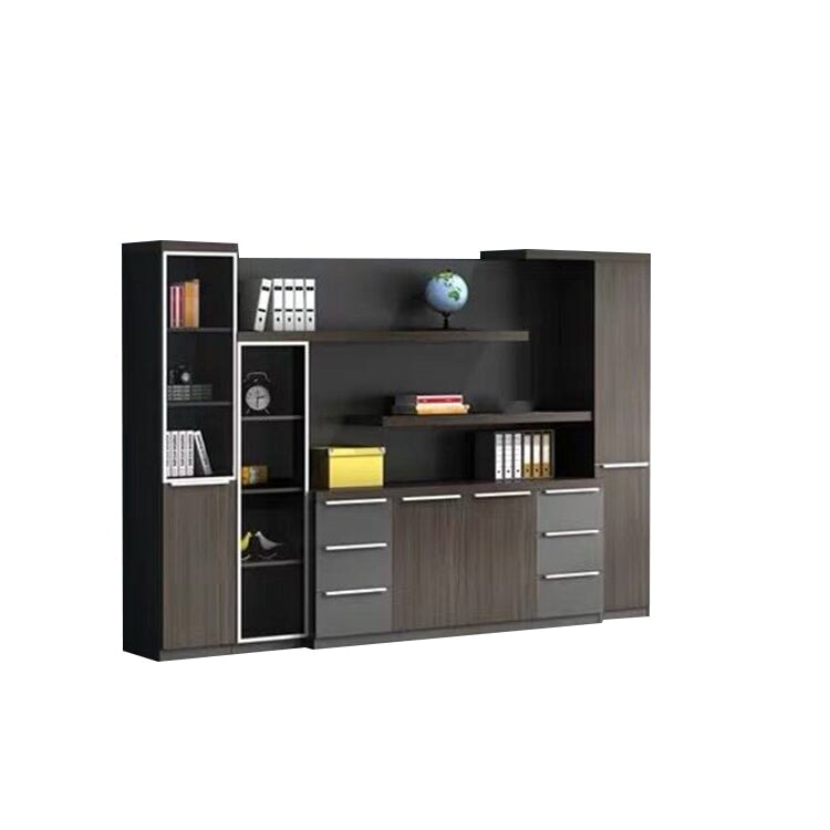 社長室用キャビネット 書類整理棚 オフィスキャビネット キャビネット 社長室 分類収納 インテリア性 シンプル ブラウン カスタマイズ可能 SC-A5