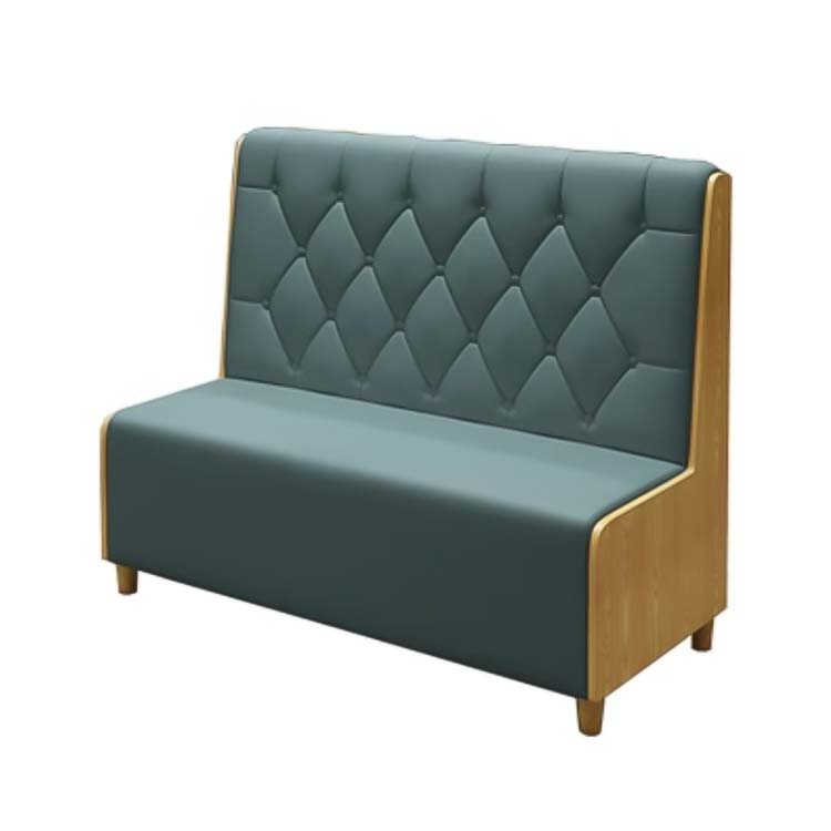 業務用家具 応接ソファー 受付ソファー オフィスソファー レストラン 木目調 高反発ウレタン エコ素材 グリーン カスタマイズ可能 CT-A2