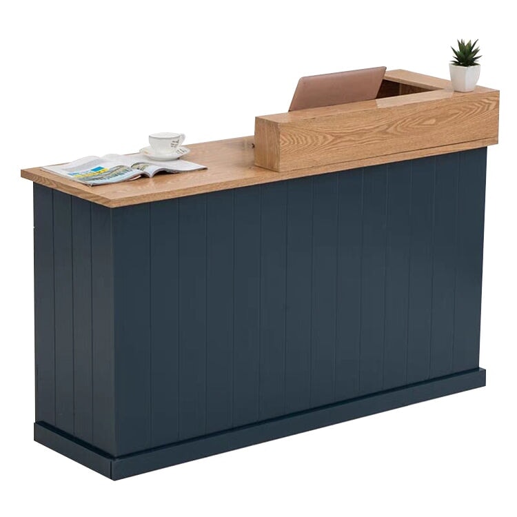 Reception counter, reception desk, cash register counter, office reception, with storage rack, with lock, keyboard slider, large capacity storage, handle, stylish RD-A41