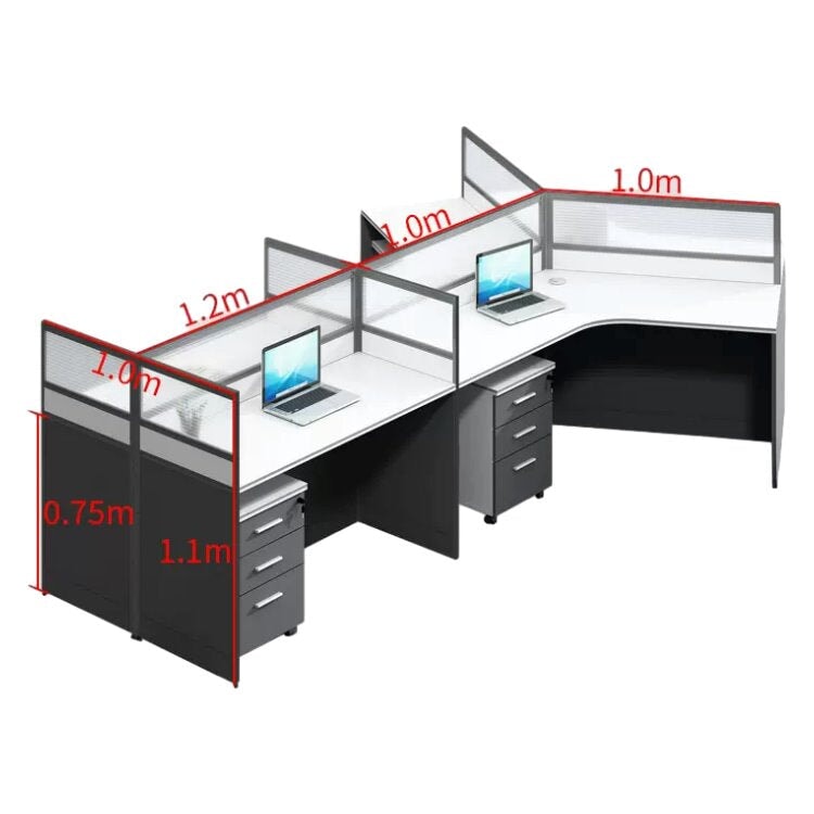 Office desk, work desk, work desk, panel legs, top panel, eco-friendly board, wiring hole, file wagon, casters, OD-A17