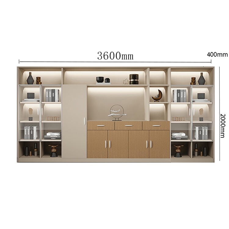 役員用キャビネット おしゃれ オフィスキャビネット ファイリングキャビネット 木製書庫 書類整理棚 ナチュラルテイスト 分類収納 高耐荷重 メラミン化粧板 お手入れ簡単 ベージュ カスタマイズ可能 SC-A10