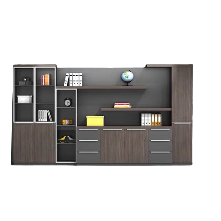 社長室用キャビネット 書類整理棚 オフィスキャビネット キャビネット 社長室 分類収納 インテリア性 シンプル ブラウン カスタマイズ可能 SC-A5