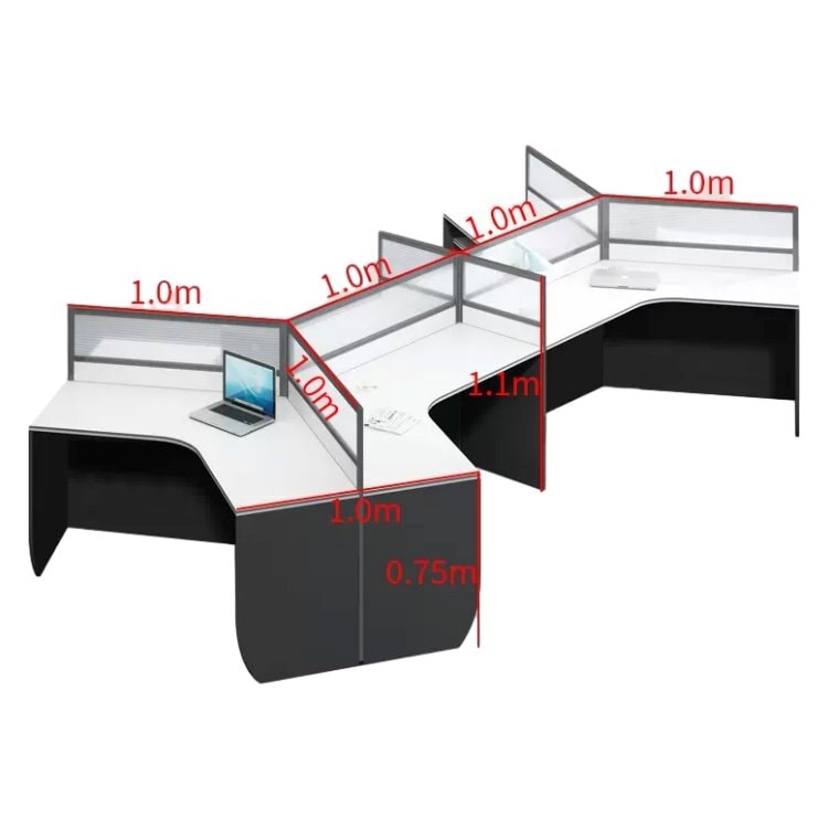 Office desk, work desk, work desk, panel legs, top panel, eco-friendly board, wiring hole, file wagon, casters, OD-A17