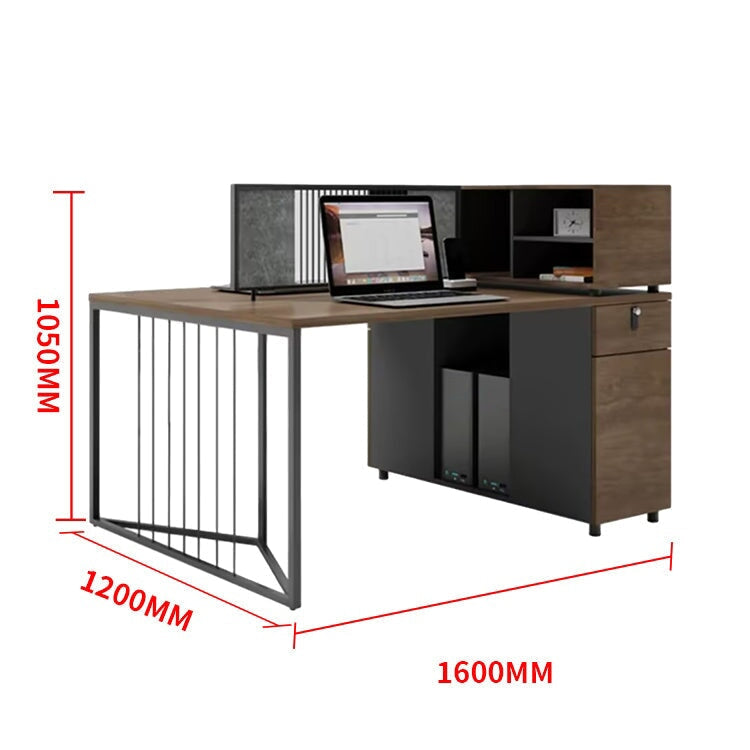 オフィスデスク オフィス家具 事務用デスク 事務机 作業机 ワークデスク トップパネル付き ダイヤル錠付き 学習机 大容量収納 モダン OD-A11