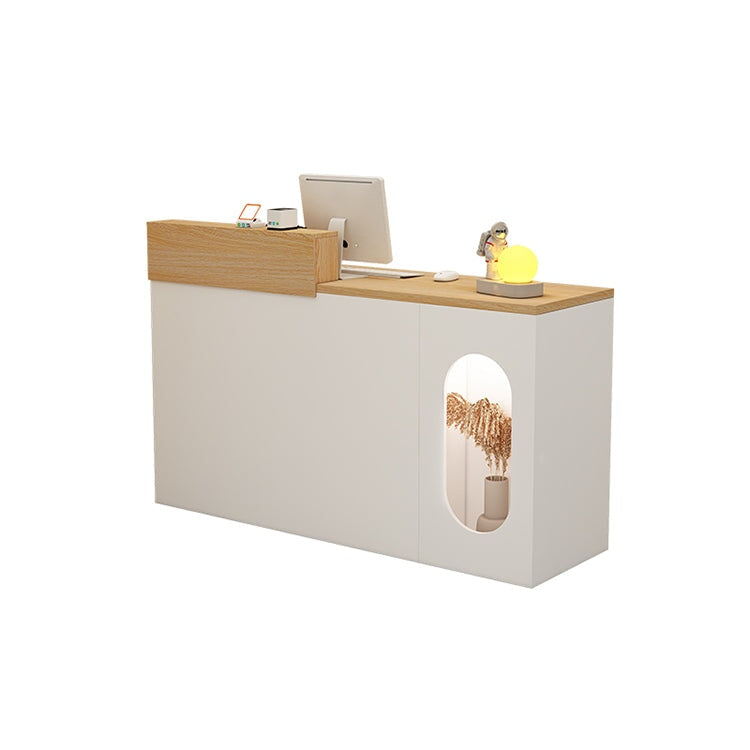 受付カウンター 受付台 レジ台 シンプルモダン 高耐荷重 高耐久性 サイドキャビネット 分類収納 ホワイト ブラウン カスタマイズ可能 RD-A10