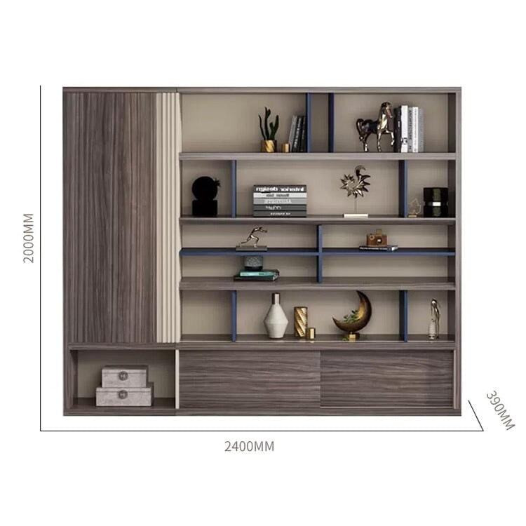 キャビネット 大容量 オフィスキャビネット ファイリングキャビネット 木製書庫 書類整理棚 メラミン化粧板 分類収納 ウォルナット SC-A12