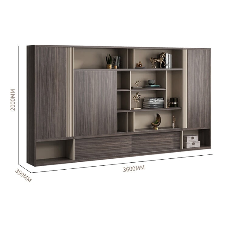 キャビネット 大容量 オフィスキャビネット ファイリングキャビネット 木製書庫 書類整理棚 メラミン化粧板 分類収納 ウォルナット SC-A12