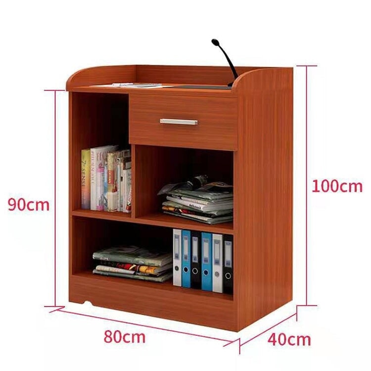Reception counter, reception desk, cash register counter, counter, office reception, drawer, PC storage, rack, built-in cord hole, pedestal structure, RD-A40