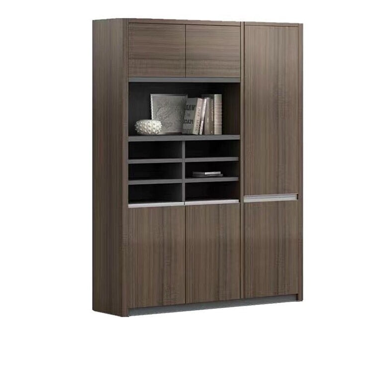 社長室用キャビネット 書類整理棚 オフィスキャビネット キャビネット 社長室 分類収納 インテリア性 シンプル ブラウン カスタマイズ可能 SC-A5