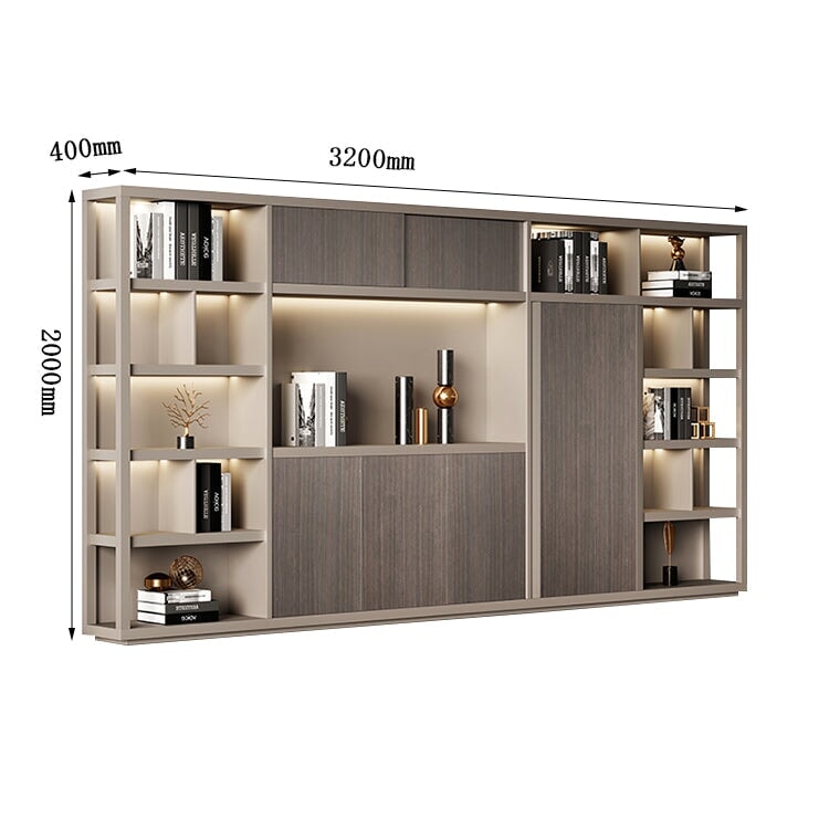 役員用キャビネット オフィス収納 ファイリングキャビネット オフィスキャビネット 書類整理棚 メラミン化粧板 無臭無害 高級感 分類収納 グレー カスタマイズ可能 SC-A6