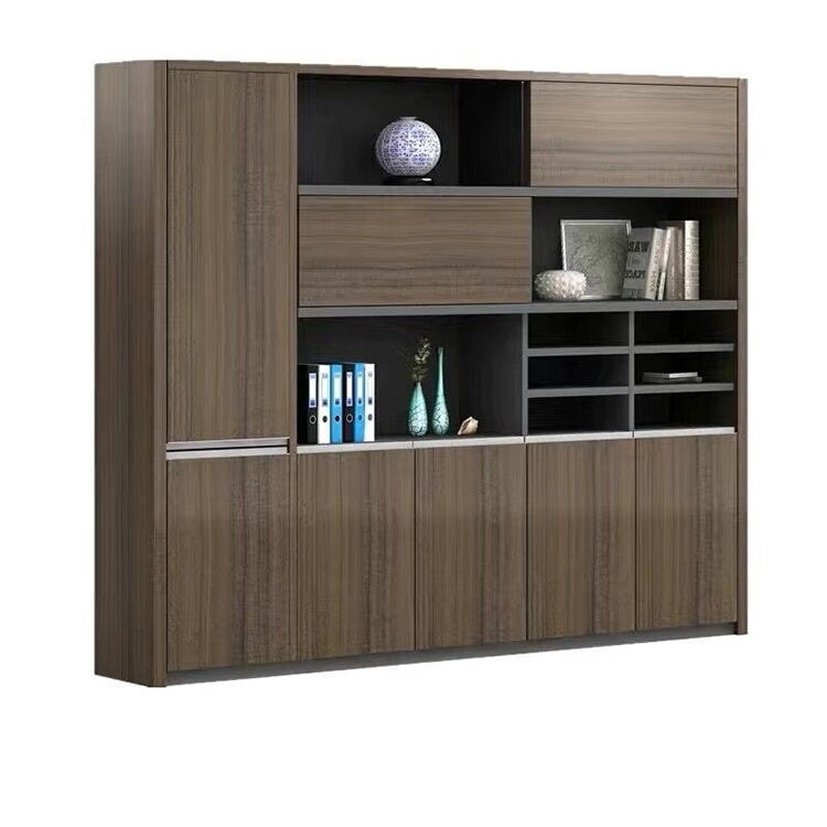 社長室用キャビネット 書類整理棚 オフィスキャビネット キャビネット 社長室 分類収納 インテリア性 シンプル ブラウン カスタマイズ可能 SC-A5