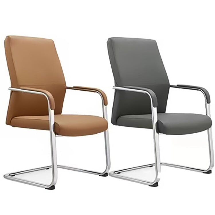 チェア オフィスチェア ワークチェア 事務椅子 ワーク椅子 椅子 レザー張り 人間工学 肘掛け 高密度ウレタンフォーム 座面ベース ガスシリンダー ナイロン脚 メッキ モダン OC-A44