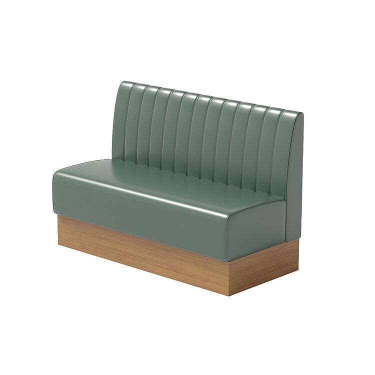 カフェ応接セット 丸テーブル ラウンジチェア PVCレザー生地 高密度ウレタンフォーム お手入れ簡単 シンプルモダン 店舗用什器 店舗用家具 グリーン カスタマイズ可能 CT-A27