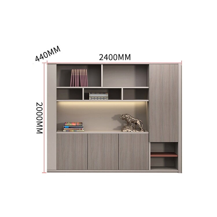 President's Desk, Luxurious, Executive Desk, President Desk, Stylish, Side Cabinet, Tabletop Outlet, Melamine Veneer, Brown, Customizable, ED-A19