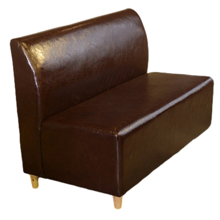 カフェテーブルセット レストラン オイルレザー生地 人工レザー 円型テーブル 1人掛け 2人掛け シック ブラウン カスタマイズ可能 CT-A26