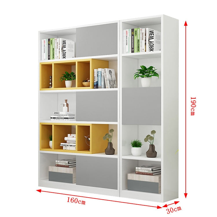 オフィス収納 収納キャビネット ファイリングキャビネット 書類整理棚 HDF エコ素材 分類収納 シンプルモダン バイカラーデザイン グレー カスタマイズ可能 SC-A20