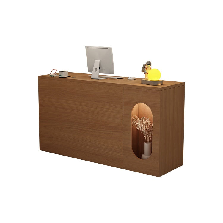 受付カウンター 受付台 レジ台 シンプルモダン 高耐荷重 高耐久性 サイドキャビネット 分類収納 ホワイト ブラウン カスタマイズ可能 RD-A10