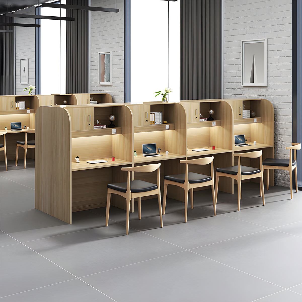 オフィスデスク デスク パーテーションデスク 自習室用デスク テレワーク用デスク 事務机 カスタマイズ可能 OD-A32