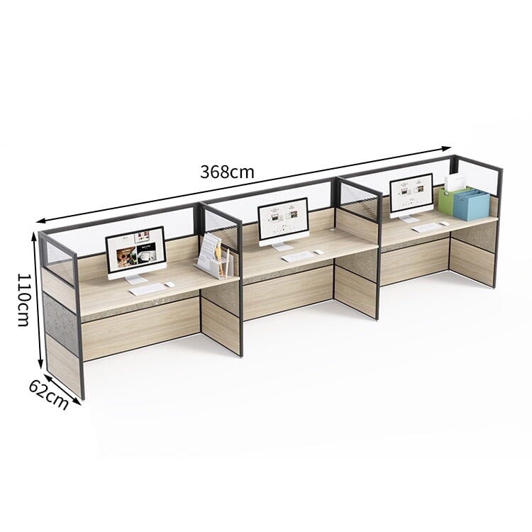 Office desk, stylish, natural taste, melamine laminate, tabletop partition, wiring hole, simple design, natural, customizable, OD-A27