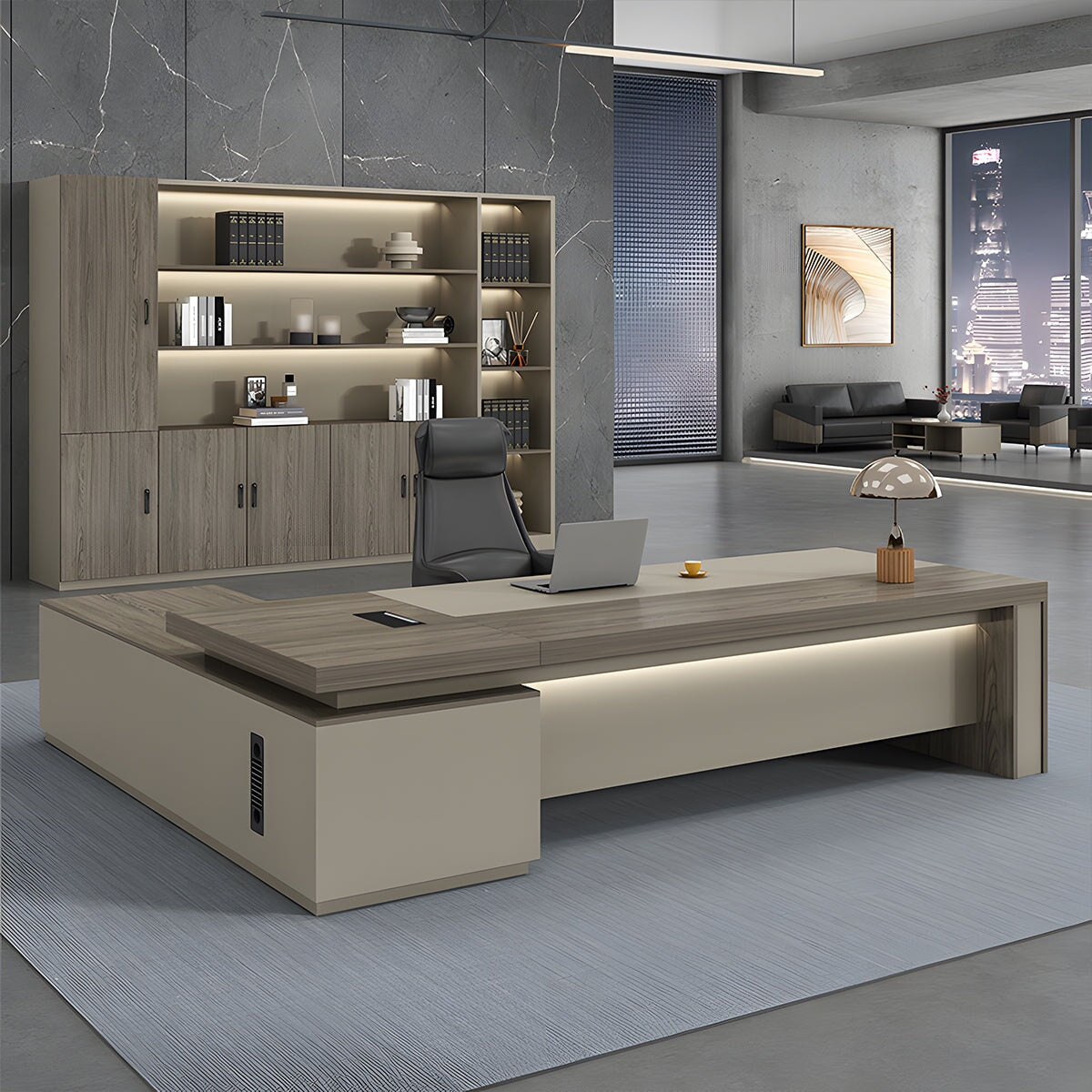 エグゼクティブデスク 会議用テーブル ミーティングテーブル オフィステーブル 役員デスク ED-A8, image size:1200x1200