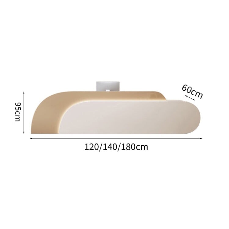 Assembled counter, cash register counter, counter with drawer and keyboard tray, white, customizable RD-A55