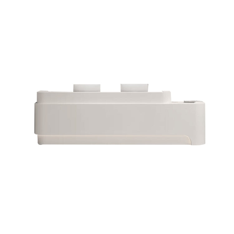Reception counter, store, reception desk, top surface, baked finish, classified storage, melamine laminate, logo can be added, beige, customizable, RD-A50