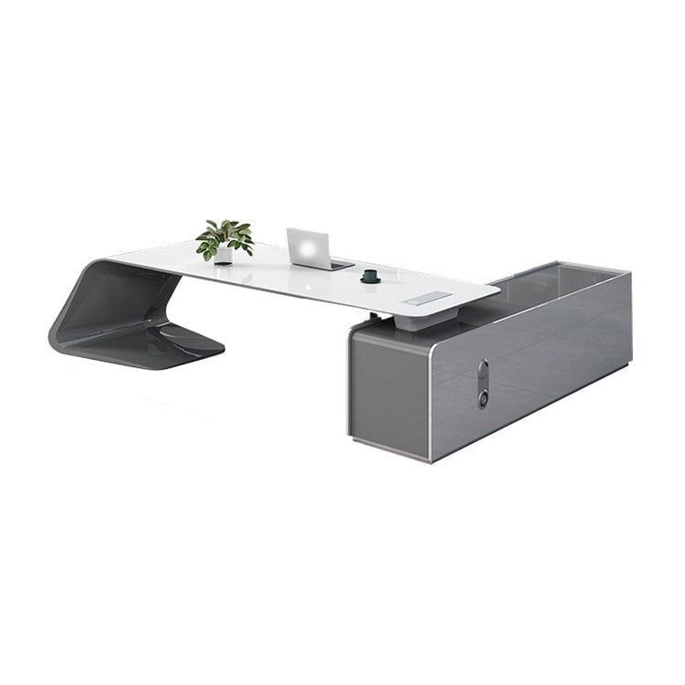 Ultra-luxury executive desk, baked finish, executive desk, president's desk, executive office furniture, customizable ED-A13