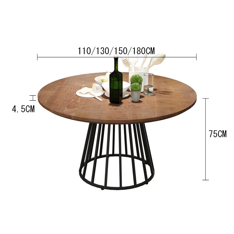 Turntable, rotating table, wooden, Chinese table, natural wood, stylish, walnut, natural, for stores, for commercial use, customizable, DT-A3