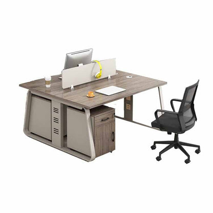 Office desk, office desk, work desk, study desk, with top panel, lock, wiring hole, side wagon, casters OD-A16