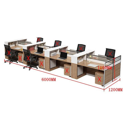 Office desk, office desk, work desk, work desk, open storage, PC storage, with top panel, with wiring hole, modern, OD-A8 