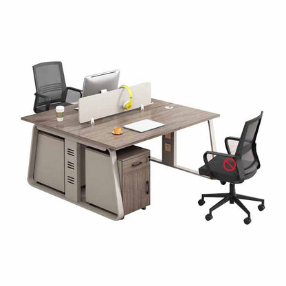 Office desk, office desk, work desk, study desk, with top panel, lock, wiring hole, side wagon, casters OD-A16