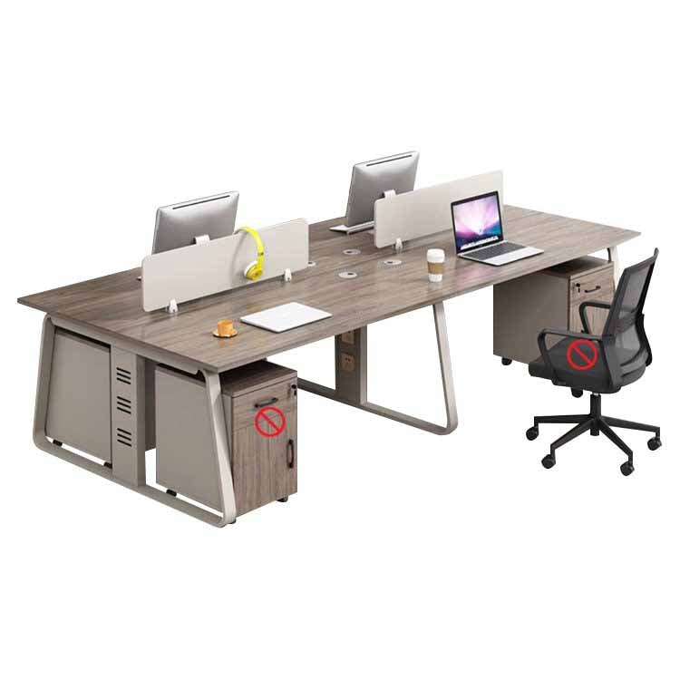 Office desk, office desk, work desk, study desk, with top panel, lock, wiring hole, side wagon, casters OD-A16