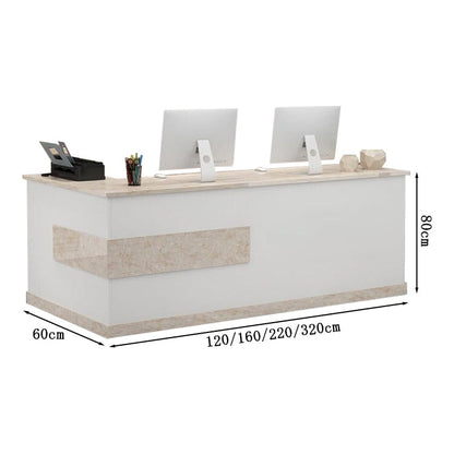 Reception counter, L-shaped counter, stylish reception desk, office reception, entrance reception, 120cm, 160cm, 180cm, 220cm, RD-A1