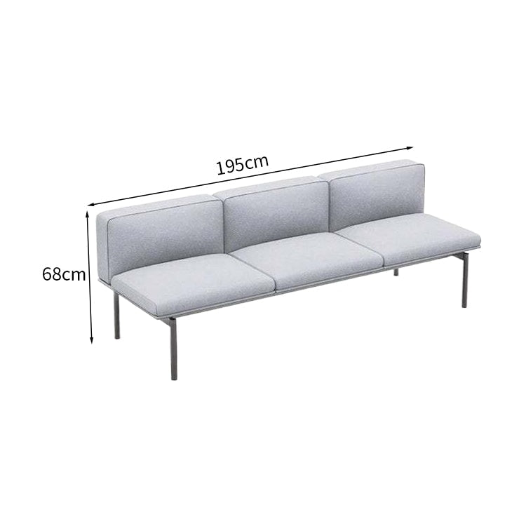 Reception set sofa table reception use polyester fabric free layout steel frame urethane foam simple yellow customizable OS-A6 
