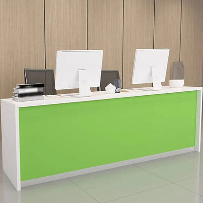 Reception counter, reception desk, cash register counter, counter, office reception, eco-friendly material, with lock, keyboard tray, RD-A34 