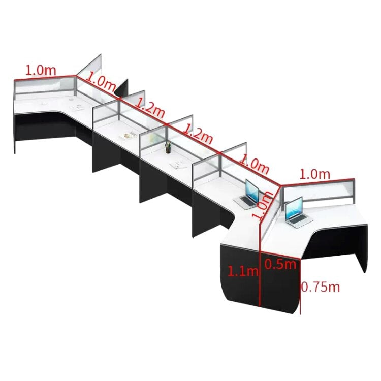 Office desk, work desk, work desk, panel legs, top panel, eco-friendly board, wiring hole, file wagon, casters, OD-A17 