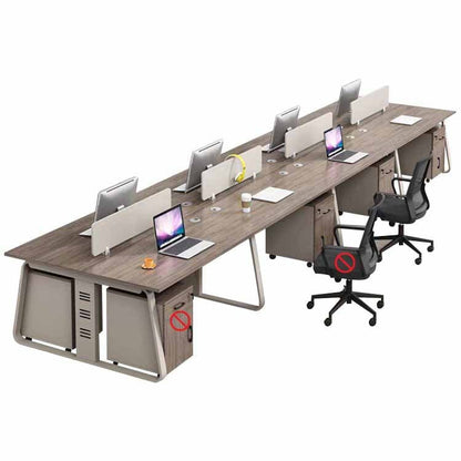 Office desk, office desk, work desk, study desk, with top panel, lock, wiring hole, side wagon, casters OD-A16