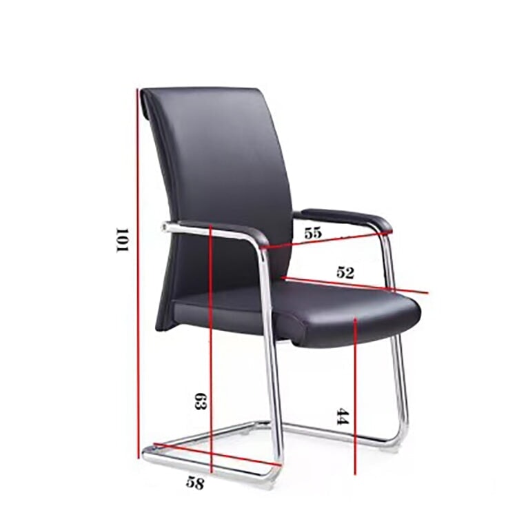 Chair Office chair Work chair Office chair Work chair Chair Leather upholstery Ergonomic Armrest High density urethane foam Seat base Gas cylinder Nylon legs Plated Modern OC-A44