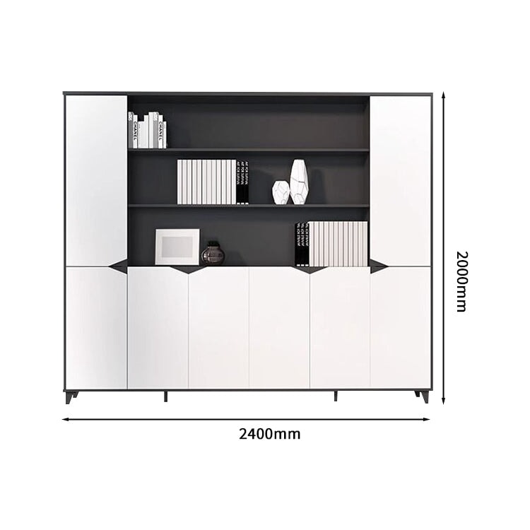 Executive Desk, Executive Desk, Executive Furniture, with Drawers, PC Storage, Cylinder Lock, Back Panel, Wiring Box, Simple, Gray, ED-A3