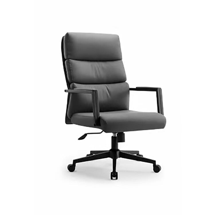 Chair Office chair Work chair Office chair Work chair Chair Leather upholstery Ergonomic Armrest High density urethane foam Seat base Gas cylinder Nylon legs Plated Modern OC-A44