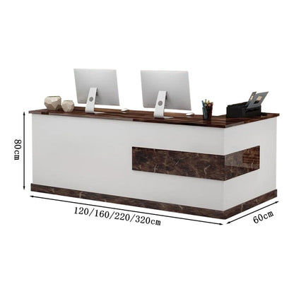 Reception counter, L-shaped counter, stylish reception desk, office reception, entrance reception, 120cm, 160cm, 180cm, 220cm, RD-A1